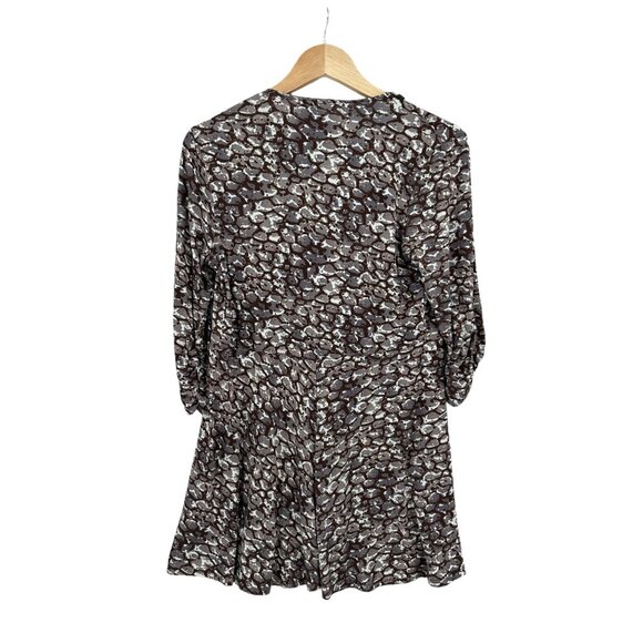 Cabi Cobblestone Front Tie top Size Medium Flowy Boho Cardigan Fall V-neck - Picture 8 of 8